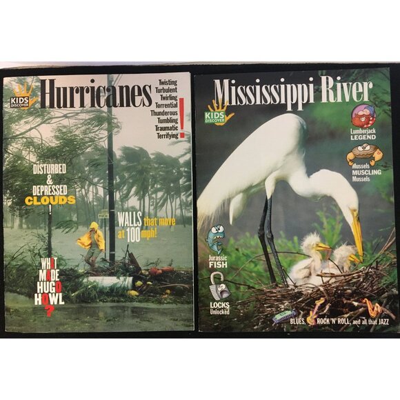 Kids Discover Magazine Lot of 6 Rocks Ellis Island Hurricanes 1776 Sun - Picture 4 of 7